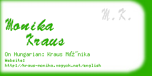 monika kraus business card